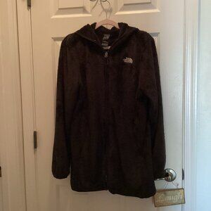 Woman's Black The North Face Furry/Fleece Jacket Size XL